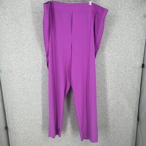 Athleta Brooklyn Heights High Rise Pant Size 22 Jazzy Purple Pull On Travel EUC
